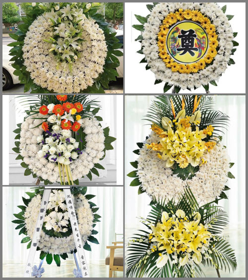 广东肇庆市德庆县永丰镇河村村花圈速递